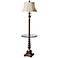 Uttermost MyronTwist Burnished Cherry End Table Floor Lamp