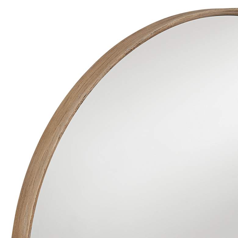Image 3 Uttermost Mystic Matte Natural 33" Round Wall Mirror more views