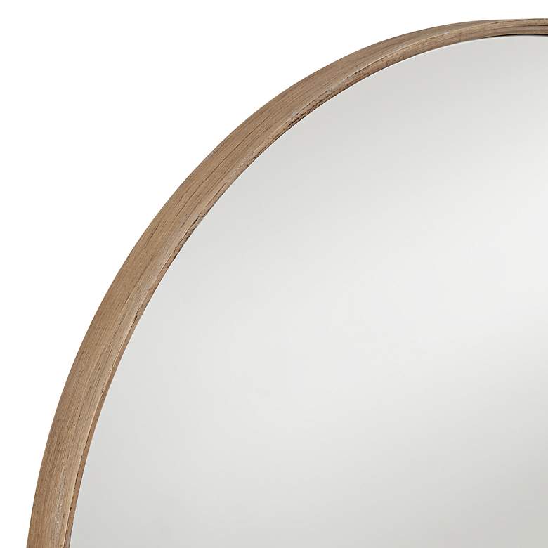 Image 2 Uttermost Mystic Matte Natural 33" Round Wall Mirrors Set of 2 more views
