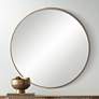 6_Uttermost Mystic Matte Natural 33" Round Wall Mirrors Set of 2 more views