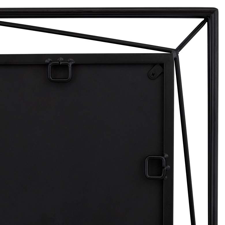 Image 4 Uttermost Nabi Satin Black 24 inch x 36 inch Rectangular Wall Mirror more views