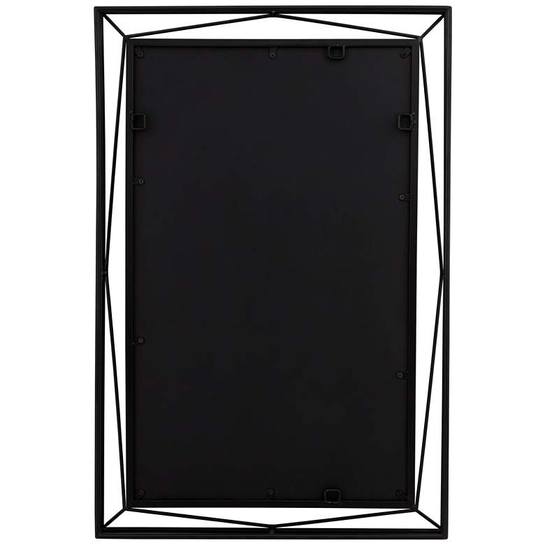 Image 6 Uttermost Nabi Satin Black 24 inch x 36 inch Rectangular Wall Mirror more views