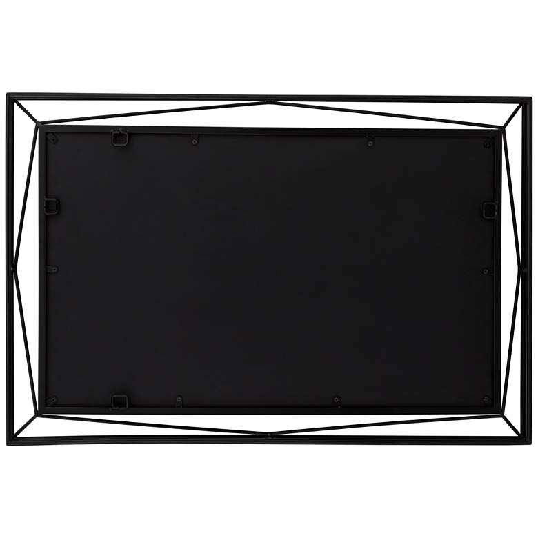 Image 7 Uttermost Nabi Satin Black 24 inch x 36 inch Rectangular Wall Mirror more views
