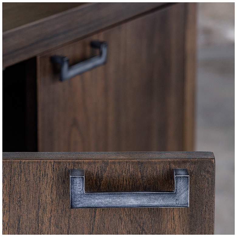 Image 5 Uttermost Nadie 36" Wide Light Walnut 2-Door Accent Cabinet more views