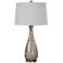 Uttermost Nakoda Taupe Embossed Ceramic Table Lamp