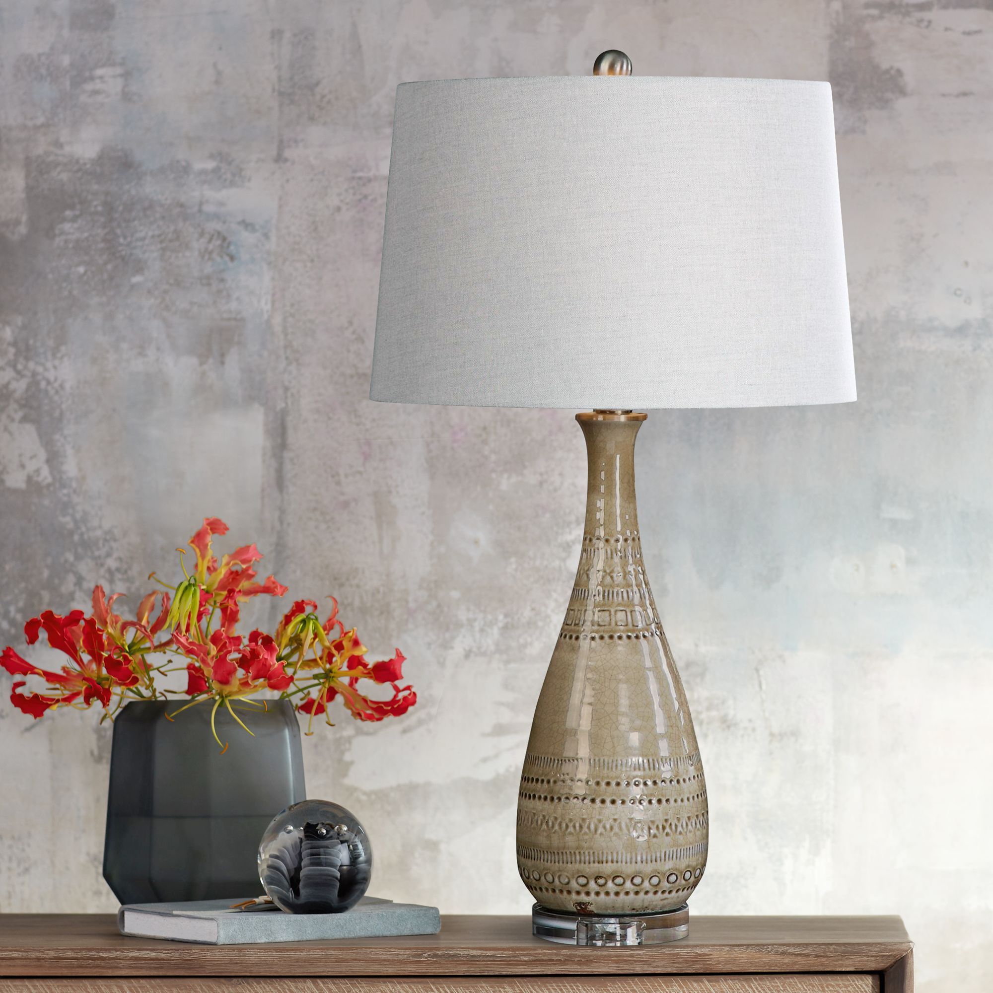 taupe table lamp