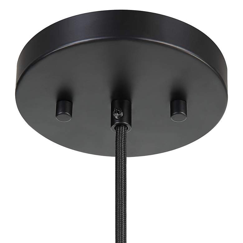 Image 6 Uttermost Nandi 15" Wide Matte Black Weave Rattan Pendant Light more views