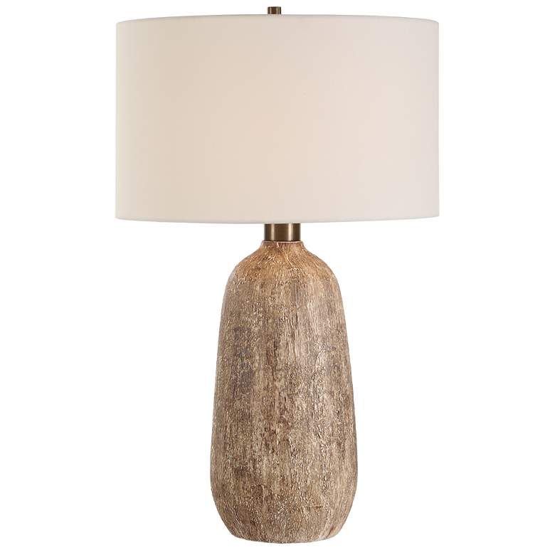 Image 2 Uttermost Napier 27 1/2" Brown Ceramic Table Lamp