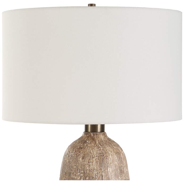 Image 4 Uttermost Napier 27 1/2" Brown Ceramic Table Lamp more views