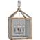 Uttermost Nashua 16" Wide Wooden 4-Light Pendant