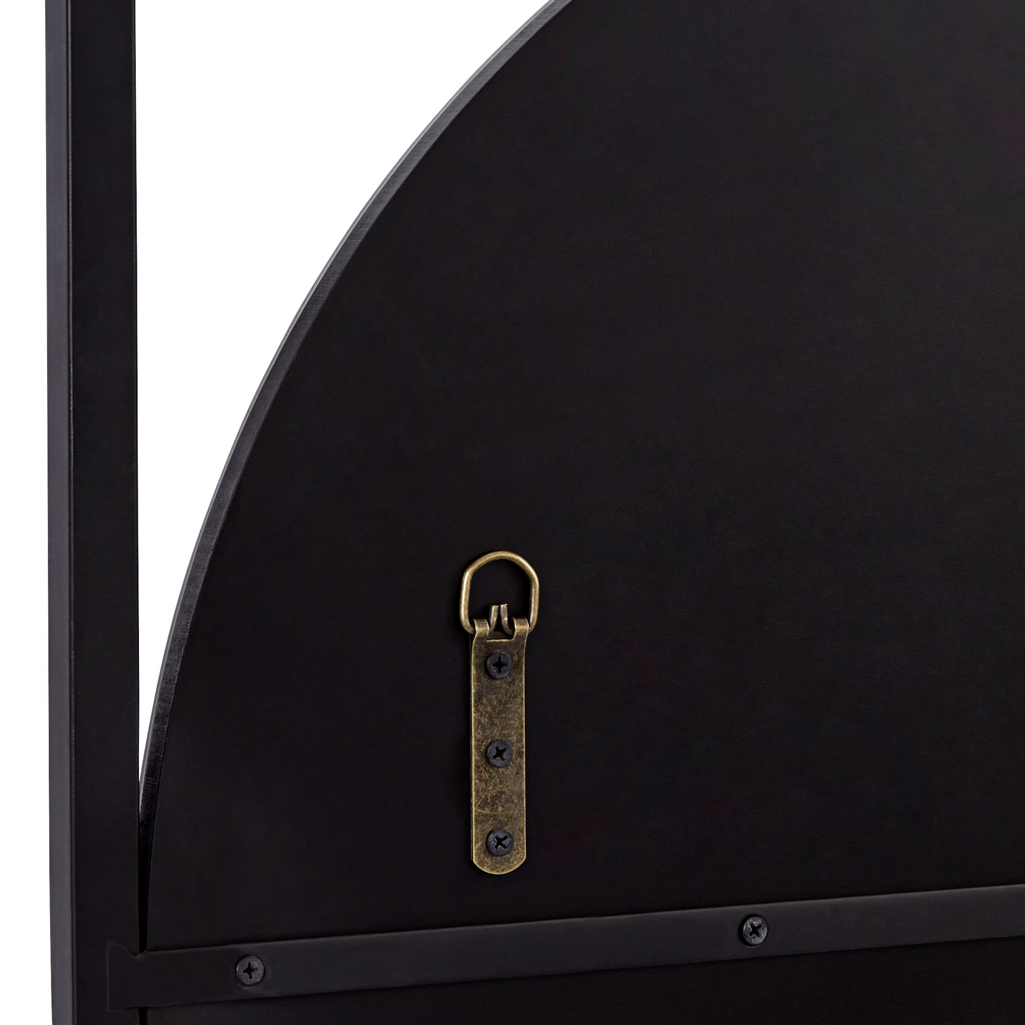 Image 5 Uttermost Nassau 30x33 Black Round Wall Mirror Set of 2 more views