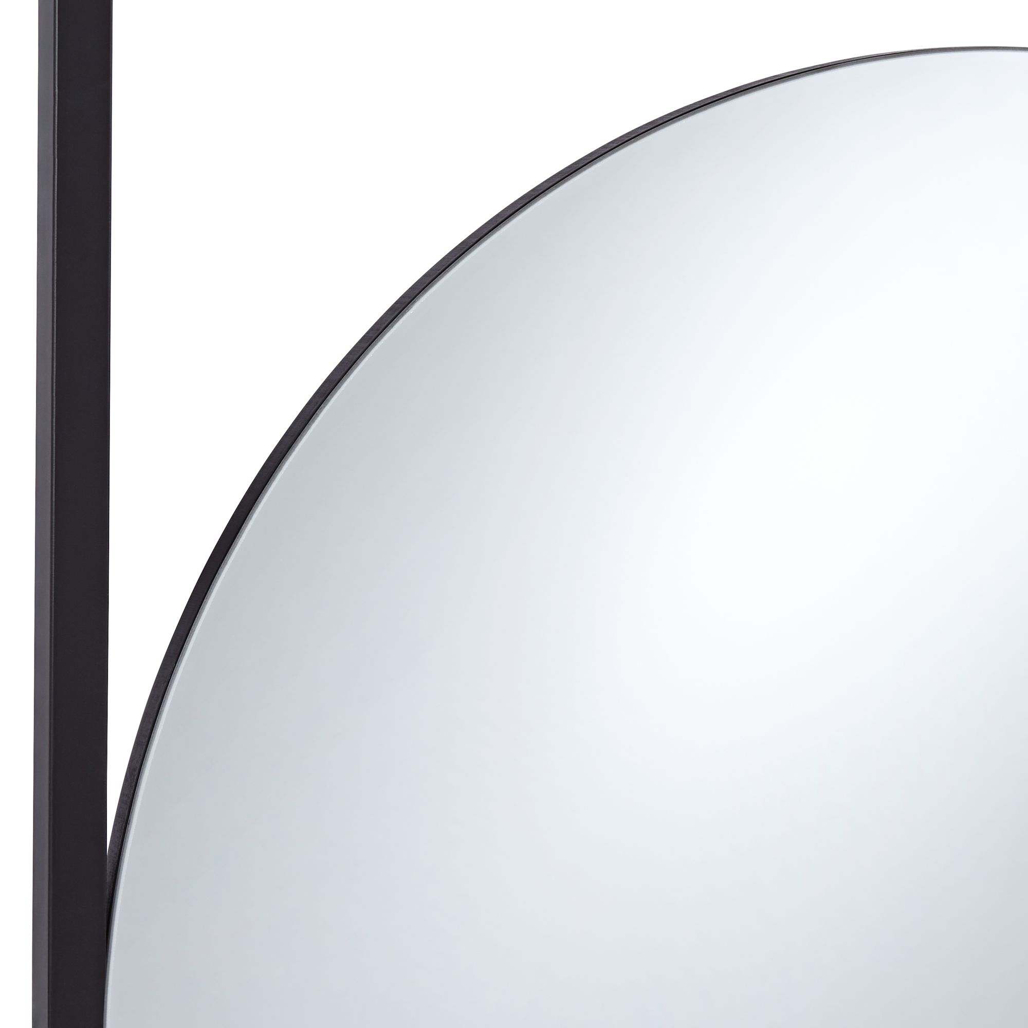 Image 4 Uttermost Nassau 30x33 Black Round Wall Mirror more views