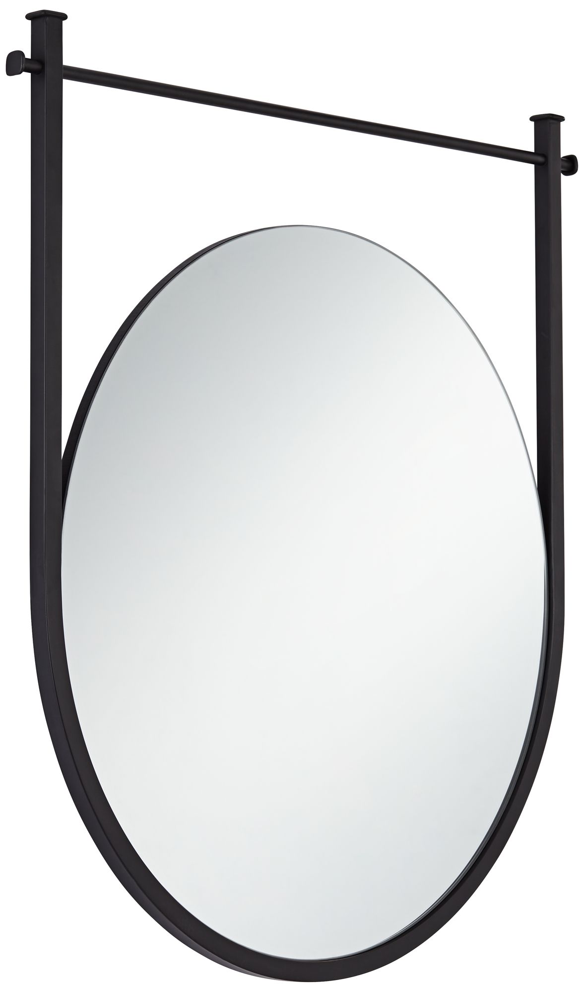 Image 7 Uttermost Nassau 30x33 Black Round Wall Mirror more views