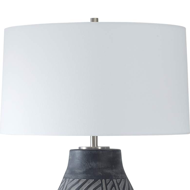 Image 5 Uttermost Natchez Distressed Charcoal Ceramic Table Lamp more views