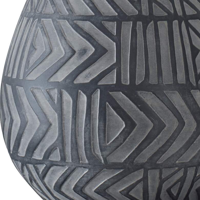 Image 6 Uttermost Natchez Distressed Charcoal Ceramic Table Lamp more views