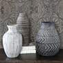 Uttermost Natchez Gray Charcoal and Beige Vases Set of 3