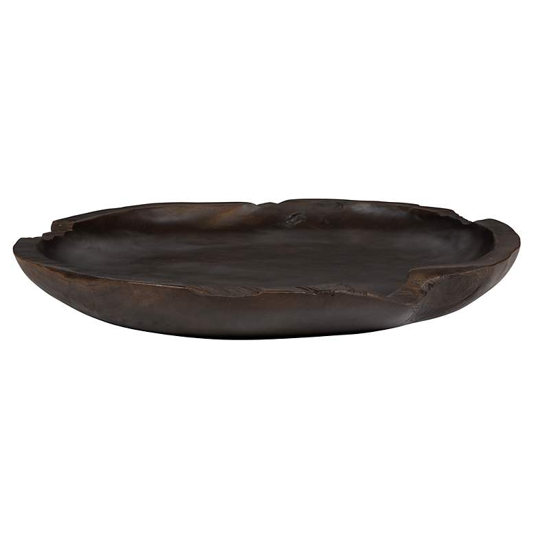 Image 2 Uttermost Nature's Edge 20" Round Teak Wood Bowl