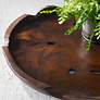 3_Uttermost Nature's Edge 20" Round Teak Wood Bowl more views