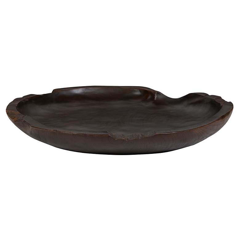 Image 4 Uttermost Nature's Edge 20" Round Teak Wood Bowl more views