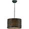 Uttermost Naturo 19" Wide Rattan Espresso 3-Light Pendant