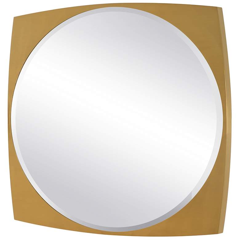 Image 4 Uttermost Neilia Brass 48" Wall Mirror more views