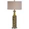 Uttermost Nellie Yellow And Green Glaze Ceramic Table Lamp