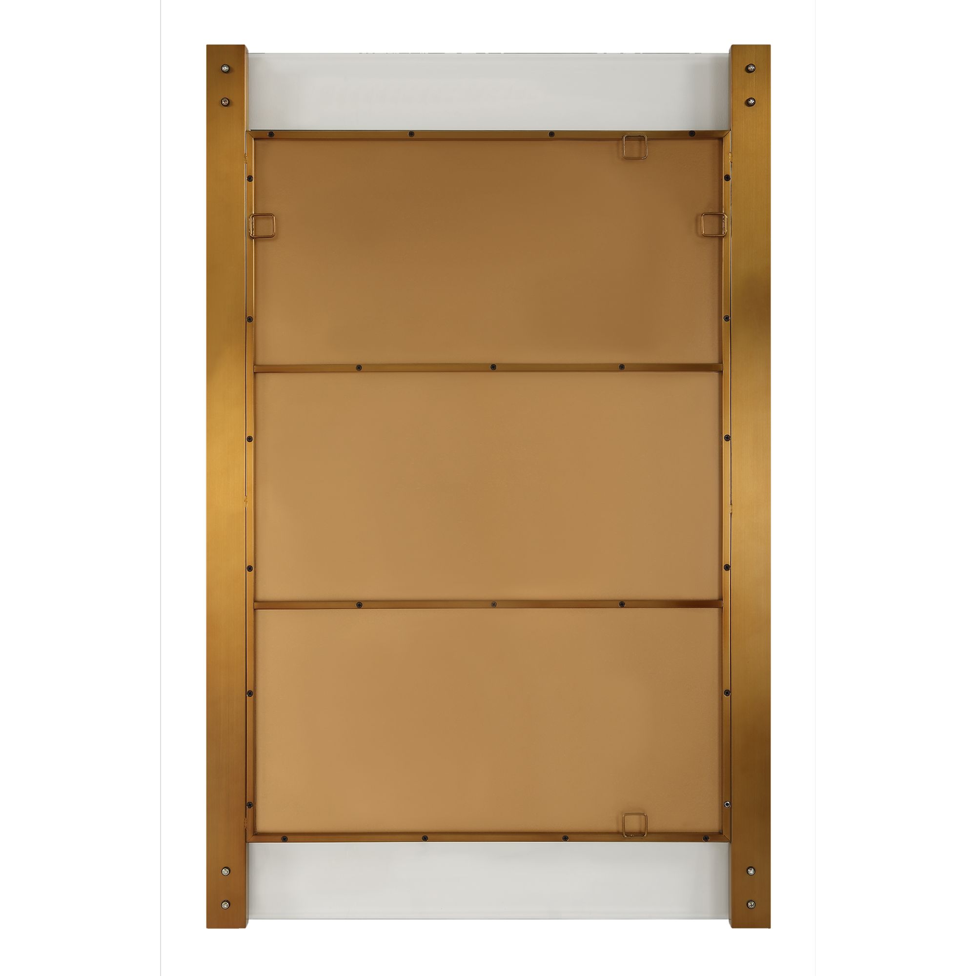 Uttermost Nera 28" x 44" Acrylic and Brass Finish Framed Mirror