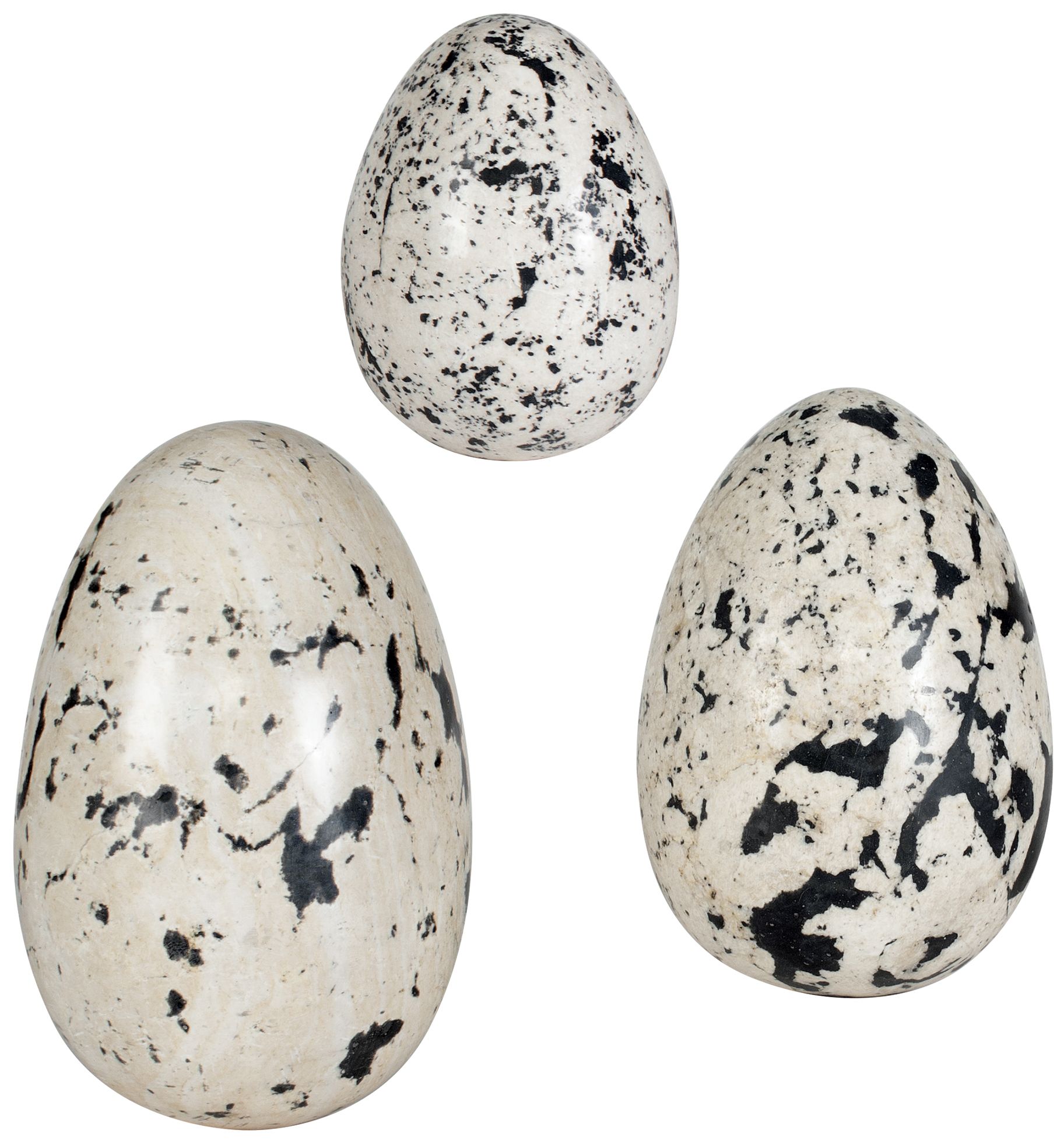Image 2 Uttermost Nest Trio Indoor-Outdoor Beige and Charcoal Sculptures