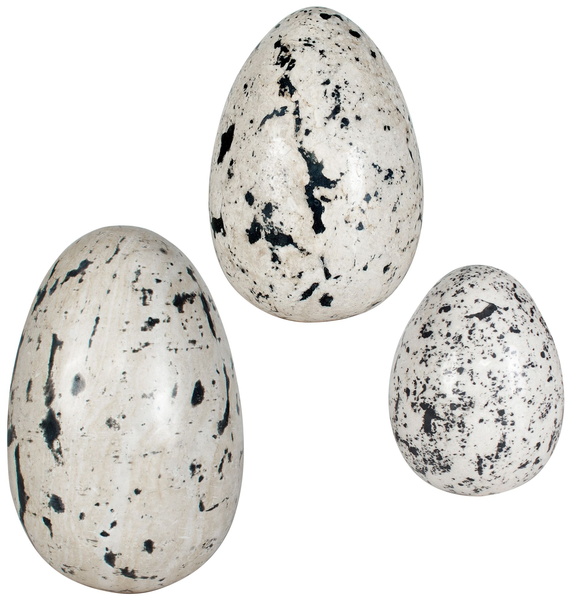 Image 4 Uttermost Nest Trio Indoor-Outdoor Beige and Charcoal Sculptures more views