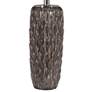 Uttermost Nettle Brown Ceramic Table Lamp with Gray Shade