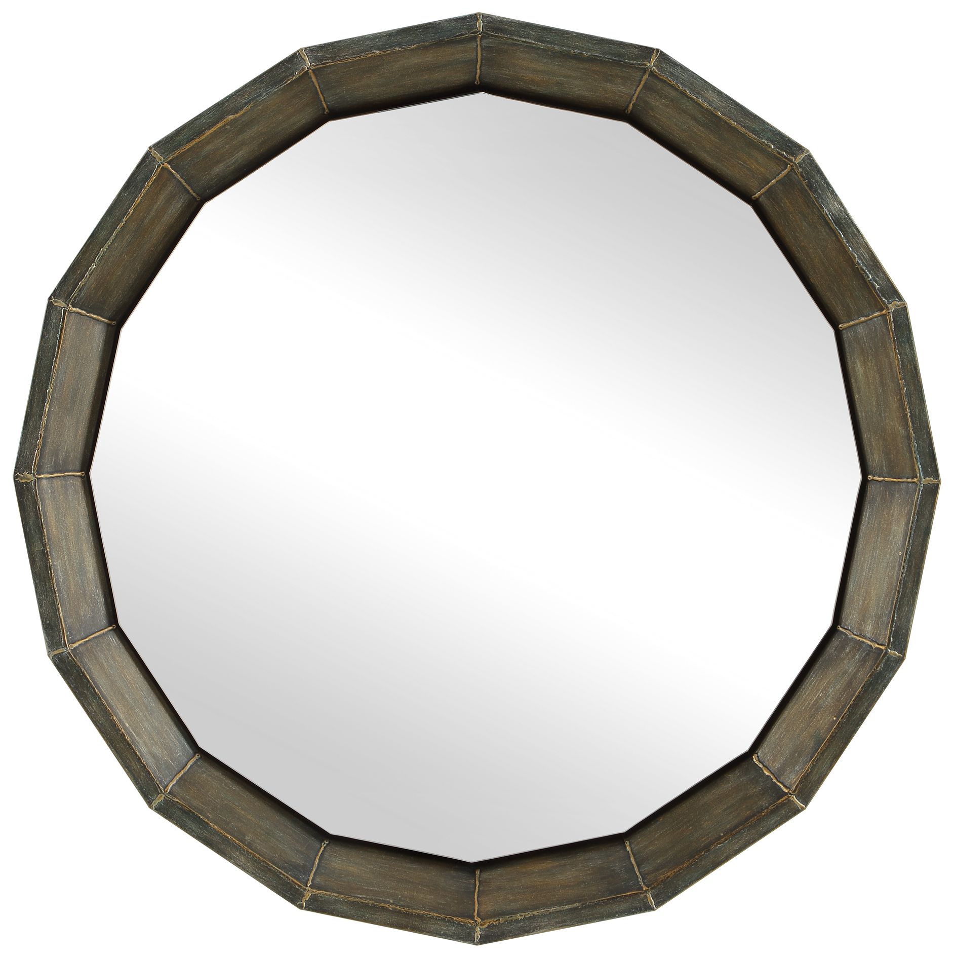 Image 2 Uttermost Neve Bronze 34 1/4" Round Wall Mirror