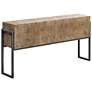 Thumbnail2 of Uttermost Nevis 60" Wide Light Oatmeal Wash Console Table
