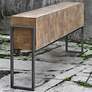Thumbnail4 of Uttermost Nevis 60" Wide Light Oatmeal Wash Console Table more views