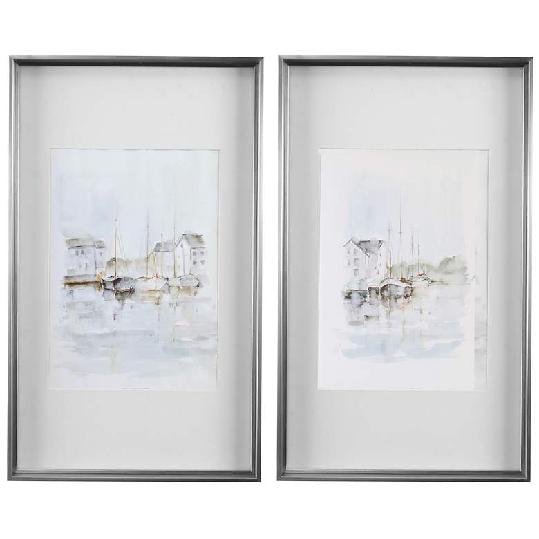 Image 2 Uttermost New England Port 20.75-in x 34.75-in 2-Piece Framed Prints