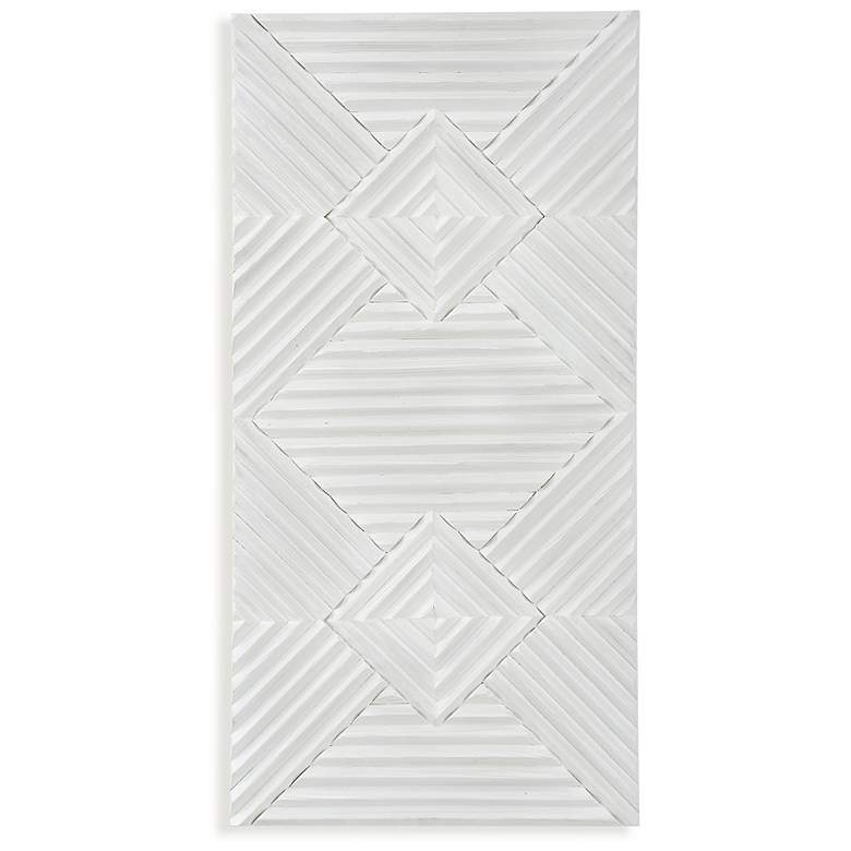 Image 2 Uttermost Nexus White-Washed 47 3/4" High Wood Wall Decor