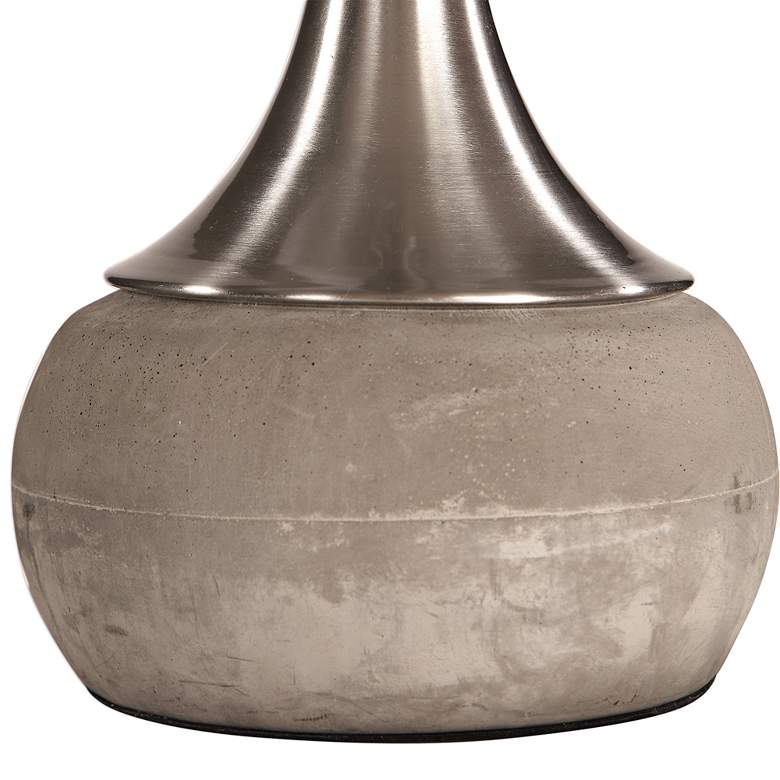 Image 4 Uttermost Niah 27 3/4" Modern Nickel and Concrete Table Lamp more views