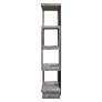 Uttermost Nicasia 36" Wide Light Gray and Black 4-Shelf Etagere