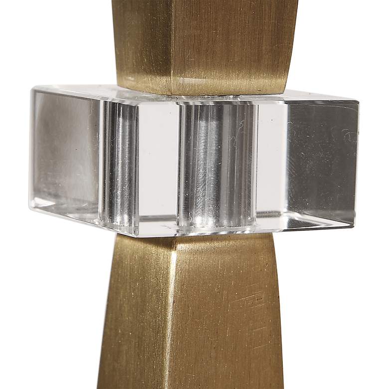 Image 4 Uttermost Niccolai 36 1/2" High Plated Brushed Brass Buffet Table Lamp more views