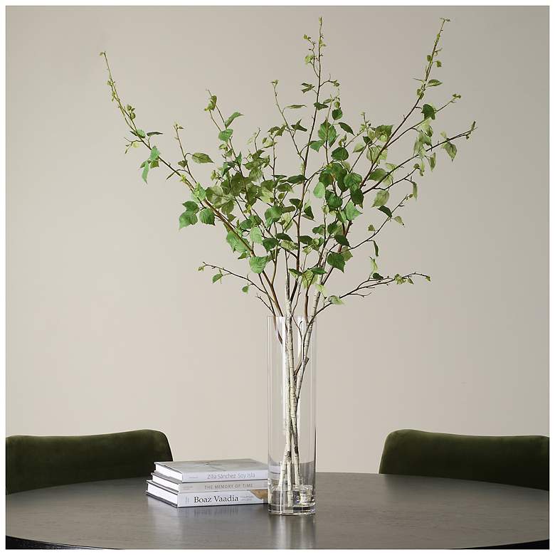 Image 1 Uttermost Nigra Birch 48 1/4" Centerpiece