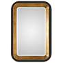 Thumbnail2 of Uttermost Niva 28" x 42 1/4" Black and Gold Leaf Wall Mirror