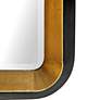 Uttermost Niva 28" x 42 1/4" Black and Gold Leaf Wall Mirror