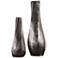Uttermost Noa Antiqued Nickel Decorative Vases Set of 2