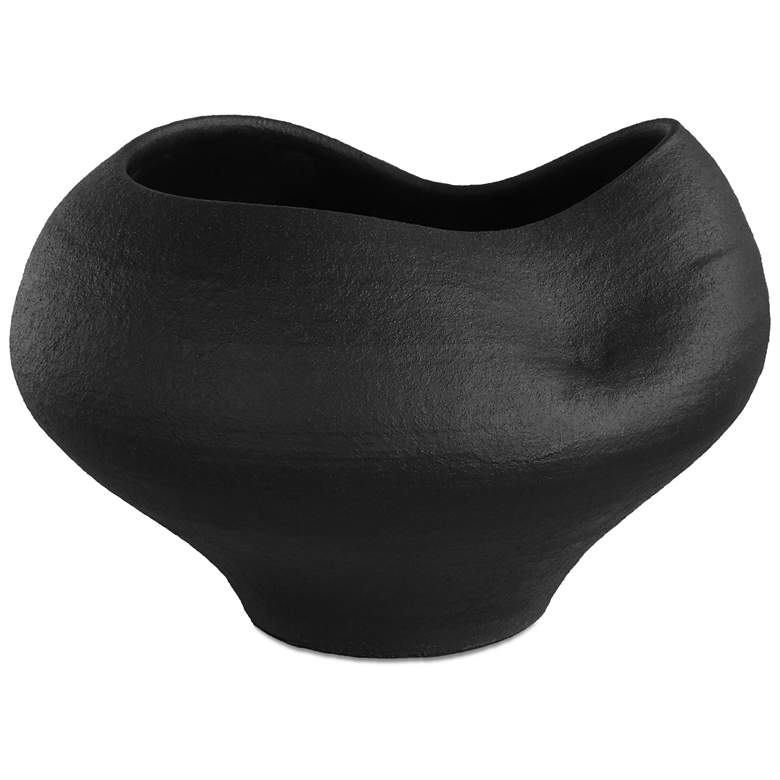 Image 1 Uttermost Nocturne 14" Matte Black Porcelain Bowl