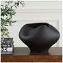 3_Uttermost Nocturne 14" Matte Black Porcelain Bowl more views