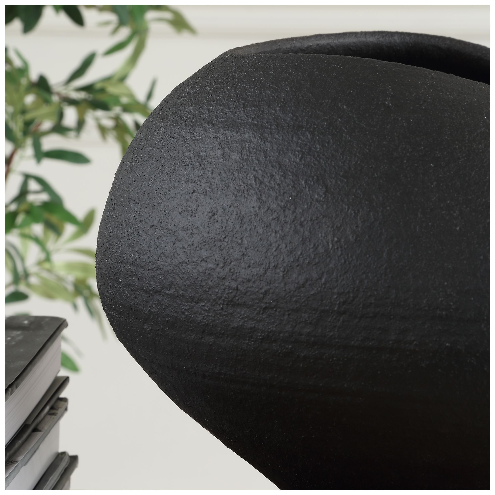 Image 4 Uttermost Nocturne 14" Matte Black Porcelain Bowl more views