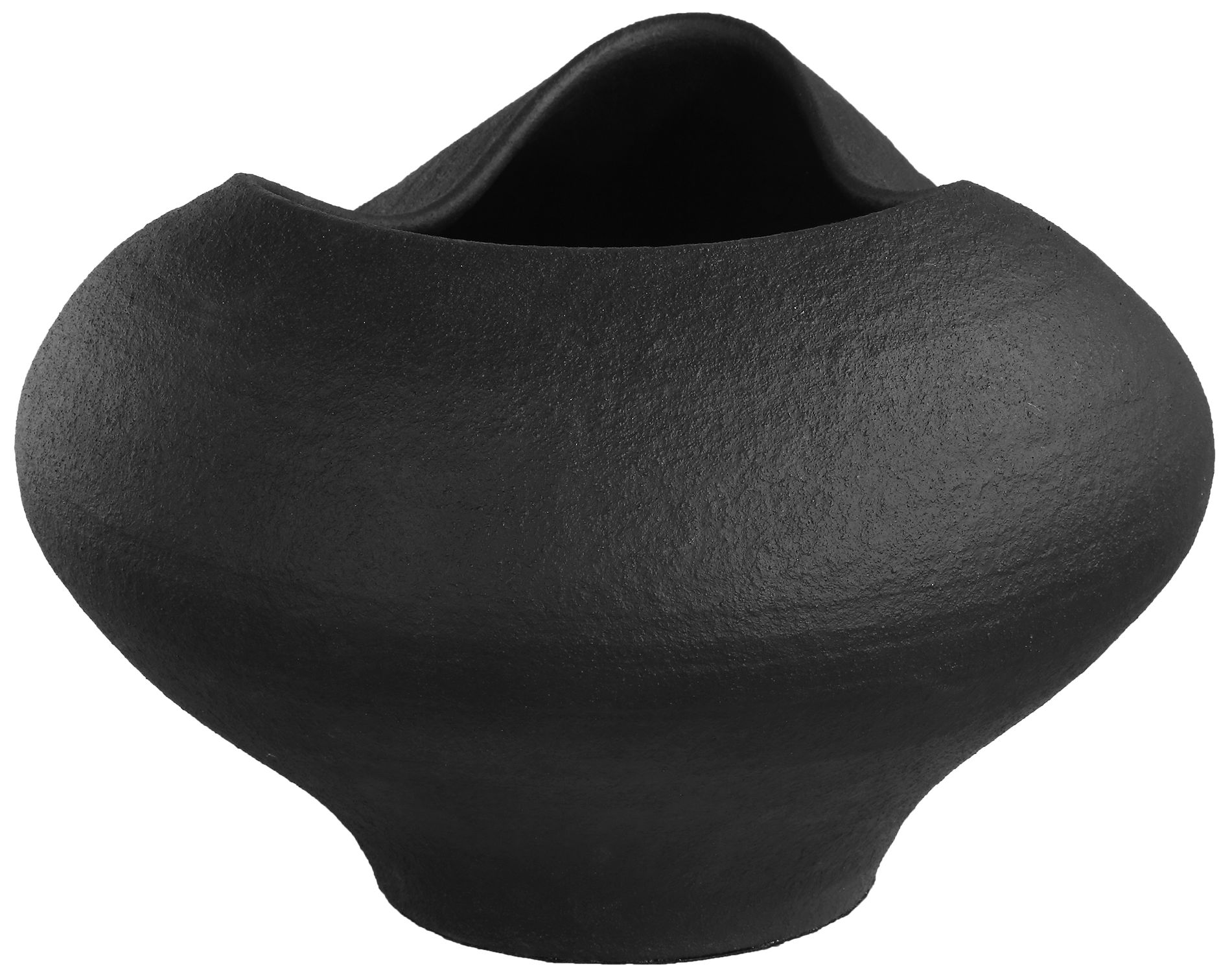 Uttermost Nocturne 14" Matte Black Porcelain Bowl