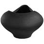 5_Uttermost Nocturne 14" Matte Black Porcelain Bowl more views