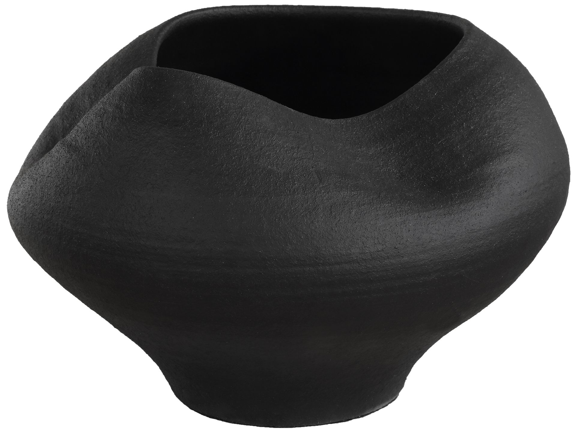 Uttermost Nocturne 14" Matte Black Porcelain Bowl