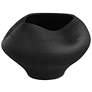 6_Uttermost Nocturne 14" Matte Black Porcelain Bowl more views