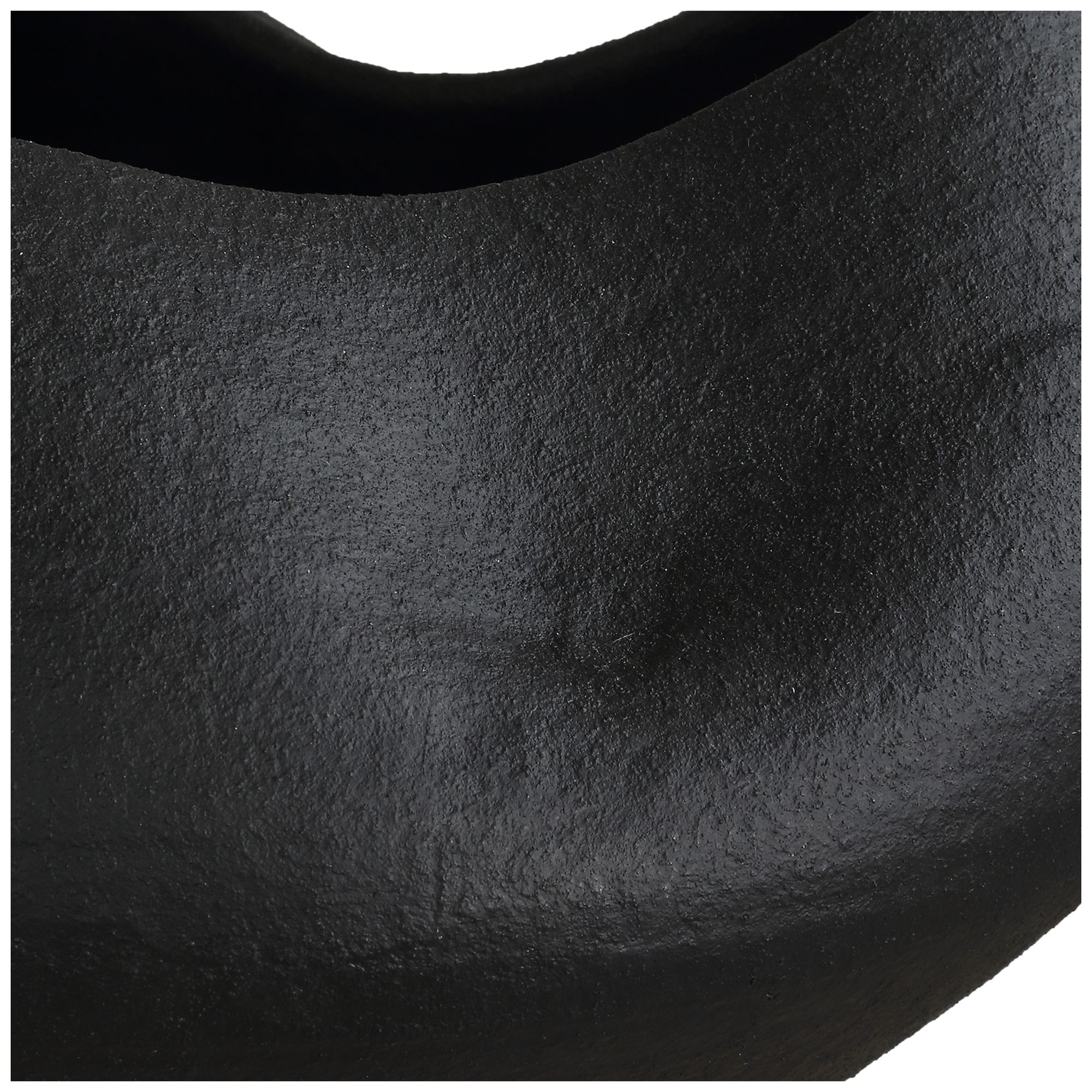 Uttermost Nocturne 14" Matte Black Porcelain Bowl